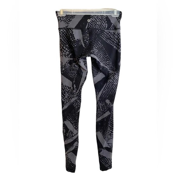 Lululemon Wunder Under Pant III  Static Mist White Black Ladies 4 - Picture 2 of 8